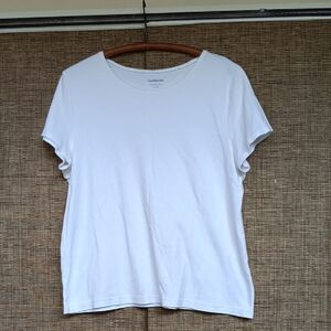 Croft&Barrow Cotton  White Women's Tee